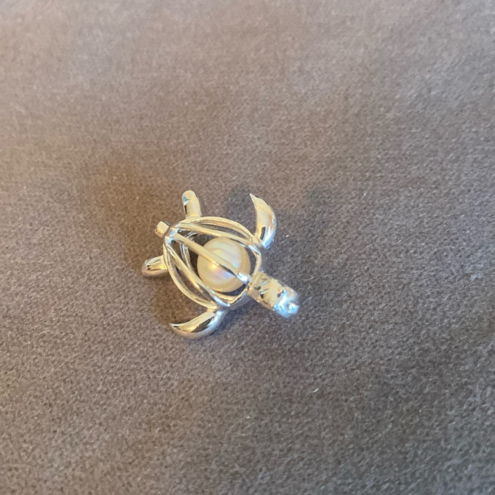 Silver turtle pendant